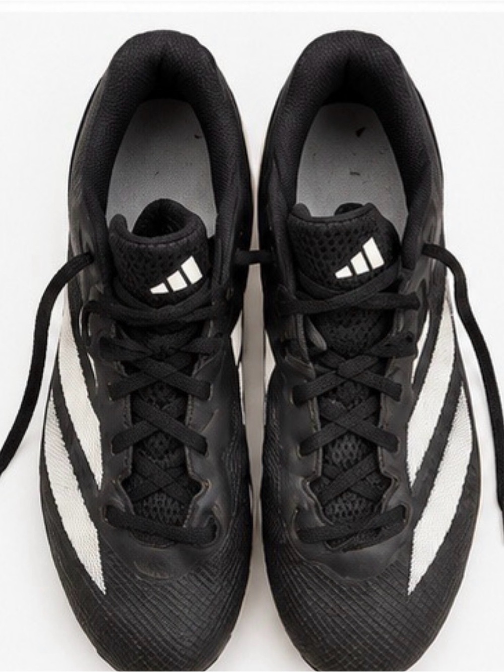 adidas Black and White Men's Athletic Cleats